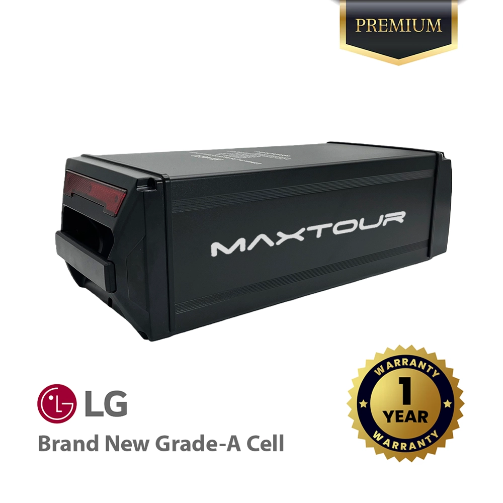 48V 52V 50Ah 30Ah Universal Rear Rack Battery for E-Bike Ultra-Large Capacity LG 21700 Cell With Smart BMS Extended-Range | Maxtour